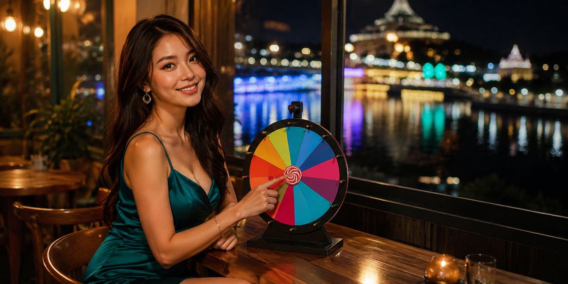 Meja roulette gaya Melayu di Kuching disaksikan oleh pemain santai
